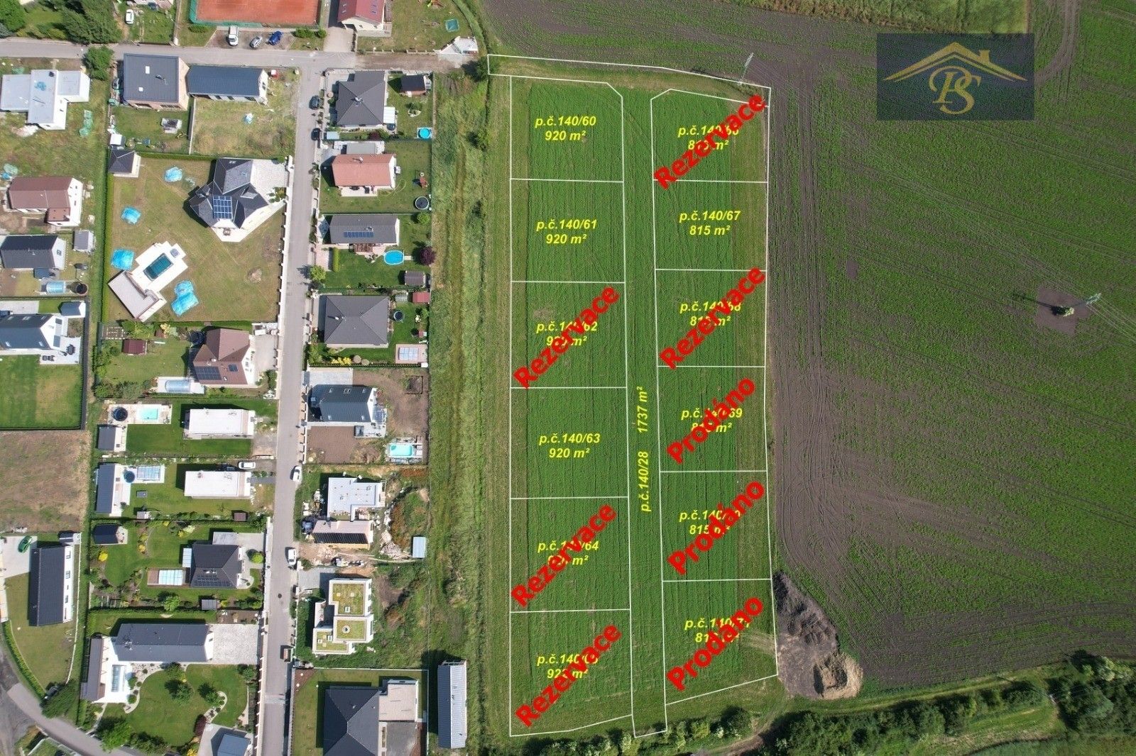 Pozemky pro bydlení, Kolomuty, 920 m²