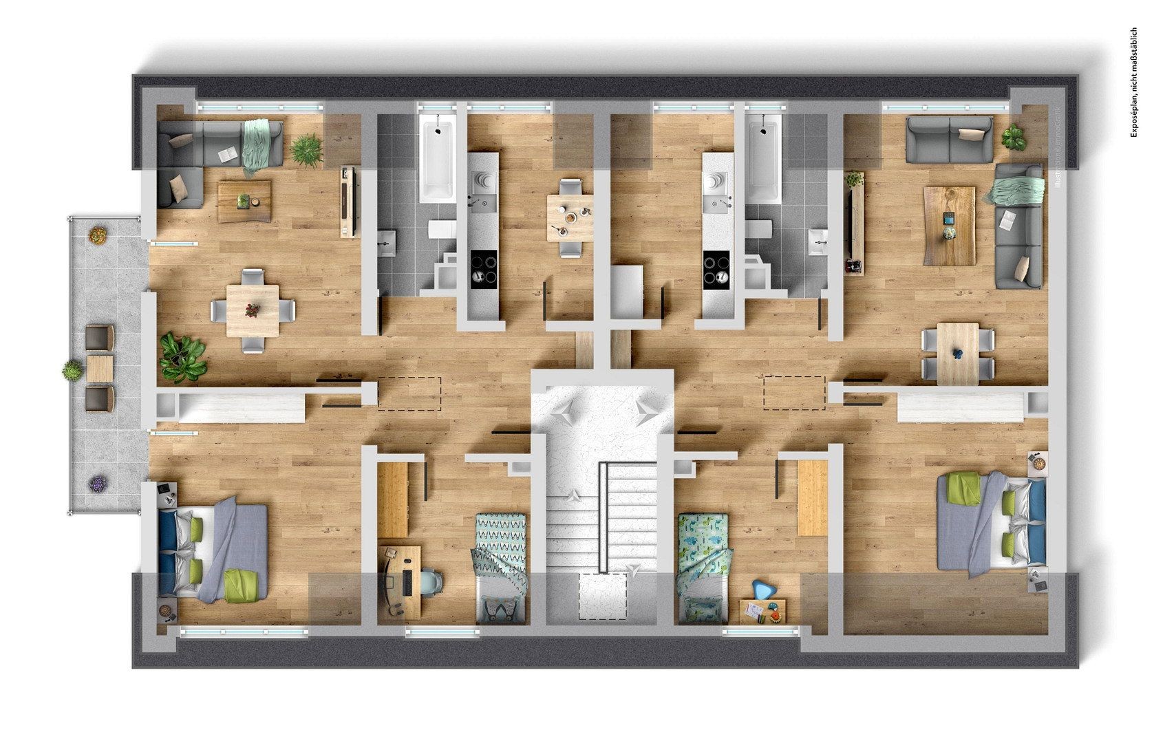 3+1, Maashofstraße 16-18 Leverkusen Quettingen Nordrhein-Westfalen 51381, 67 m² - 2