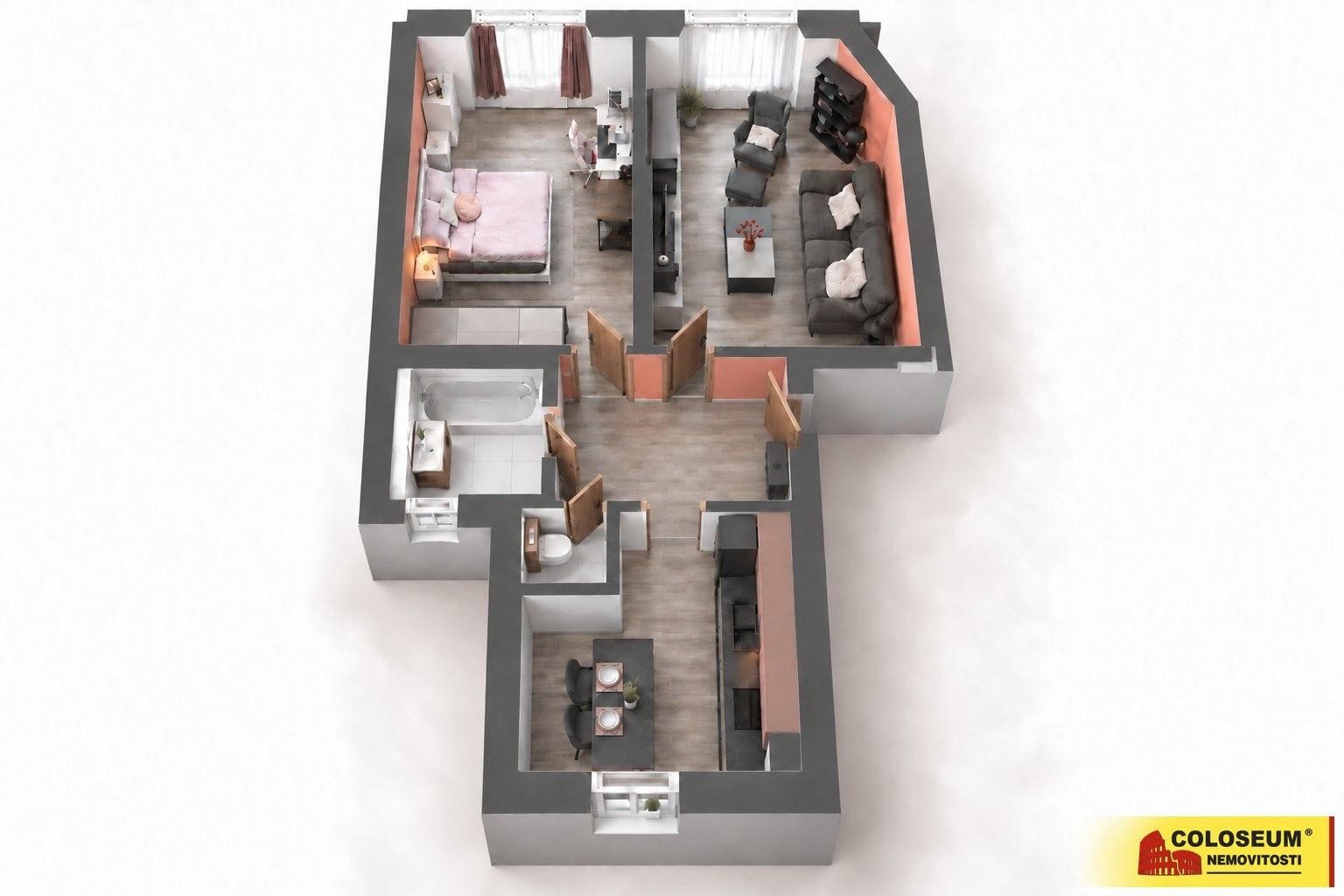 Byt 2+1 · 66 m² · Brno Ponava - 3