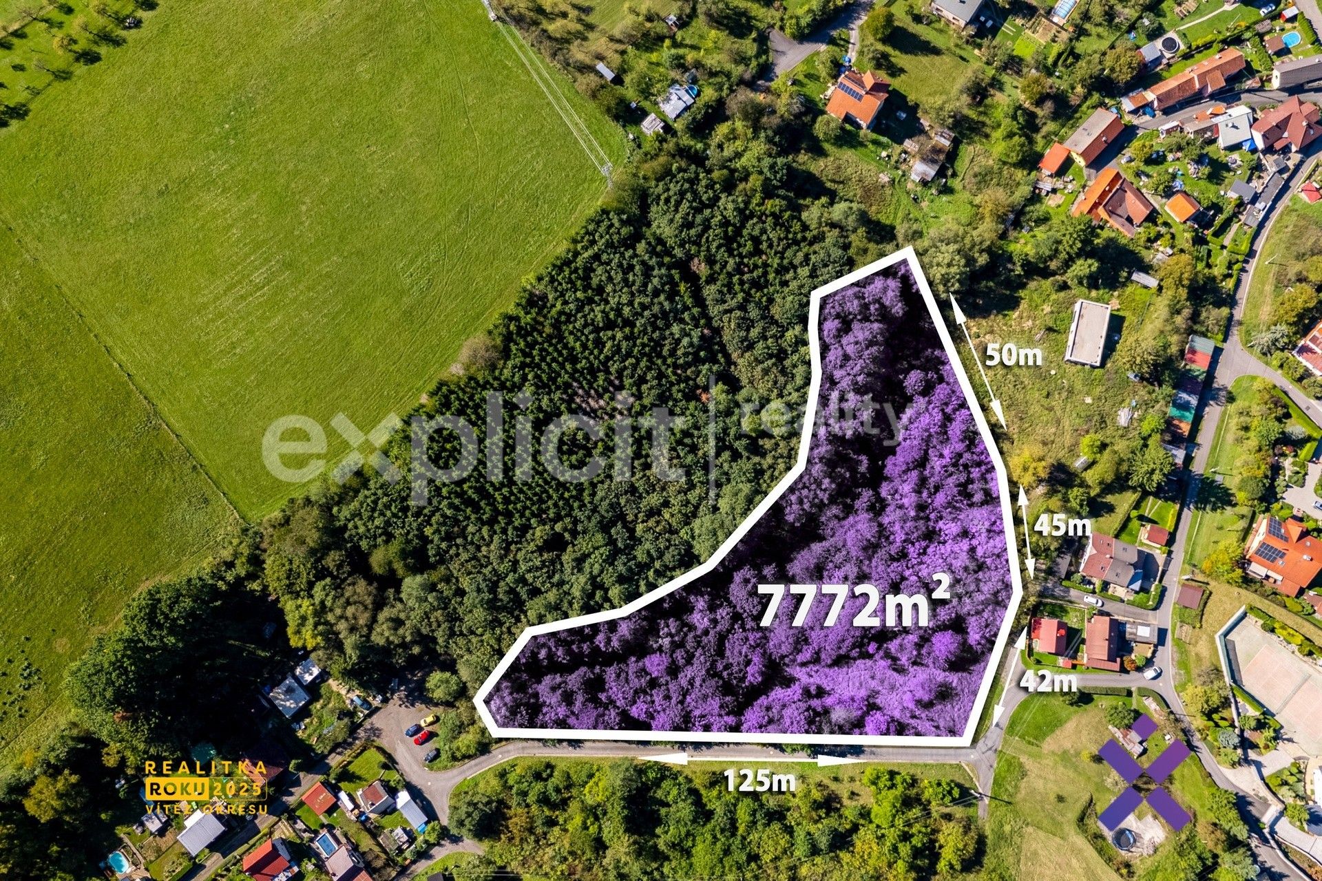 Pozemky pro bydlení, Cirón, Slušovice, 7 772 m² - 1