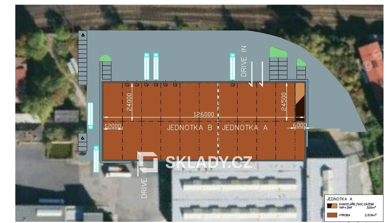 Pronájem sklad - Kolín, 6 200 m² - 5