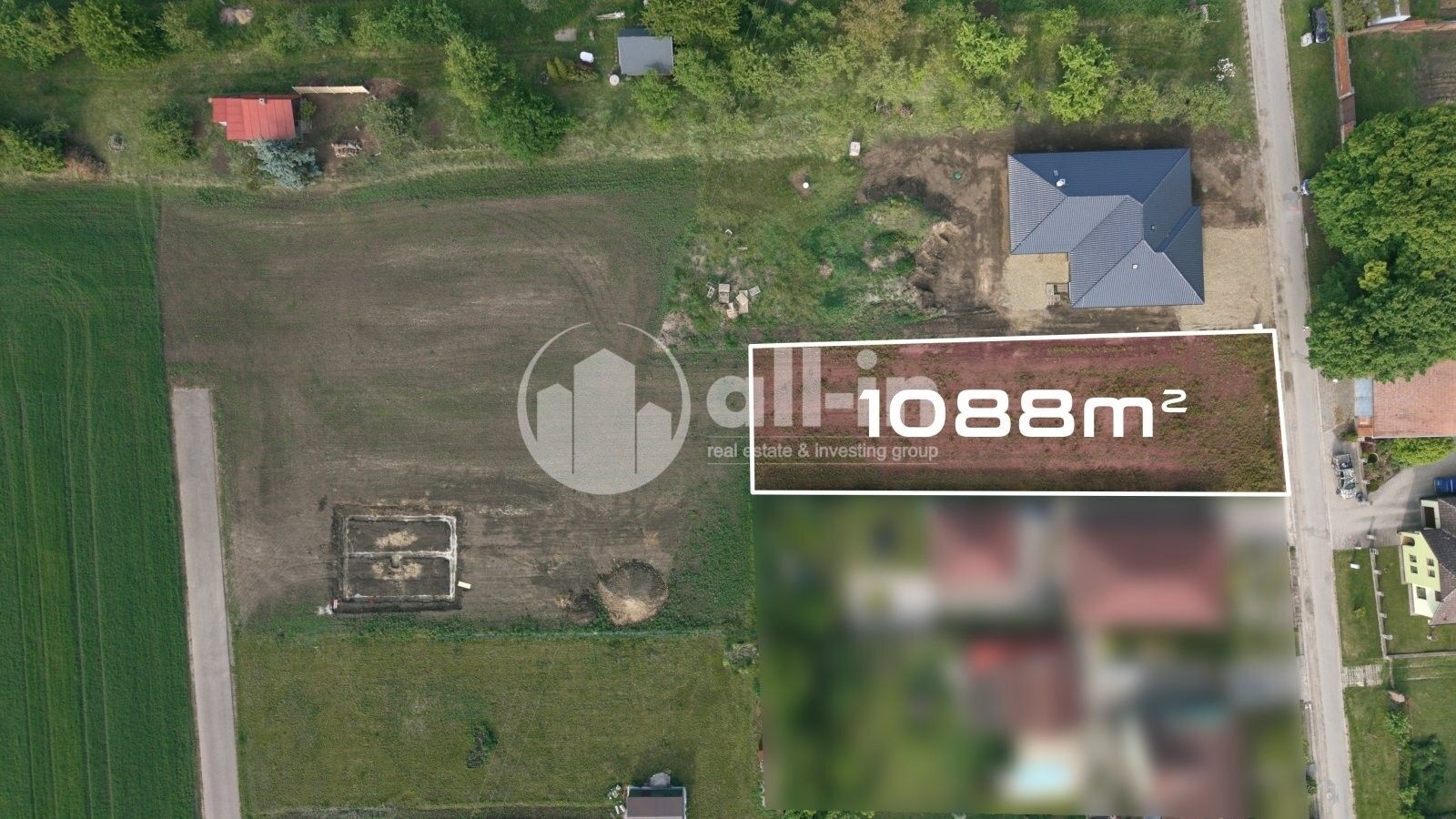 Pozemek pro bydlení, 1 088 m²