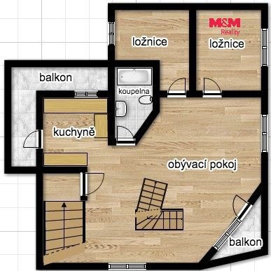 Byt 3+1 · 162 m² · V Novém Hloubětíně, Praha - 3