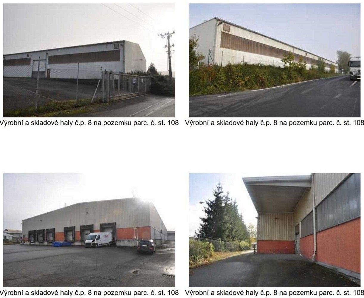 Sklady, Okrouhlá - Jesenice, okres Cheb, Karlovarský kraj, 8 632 m² - 1