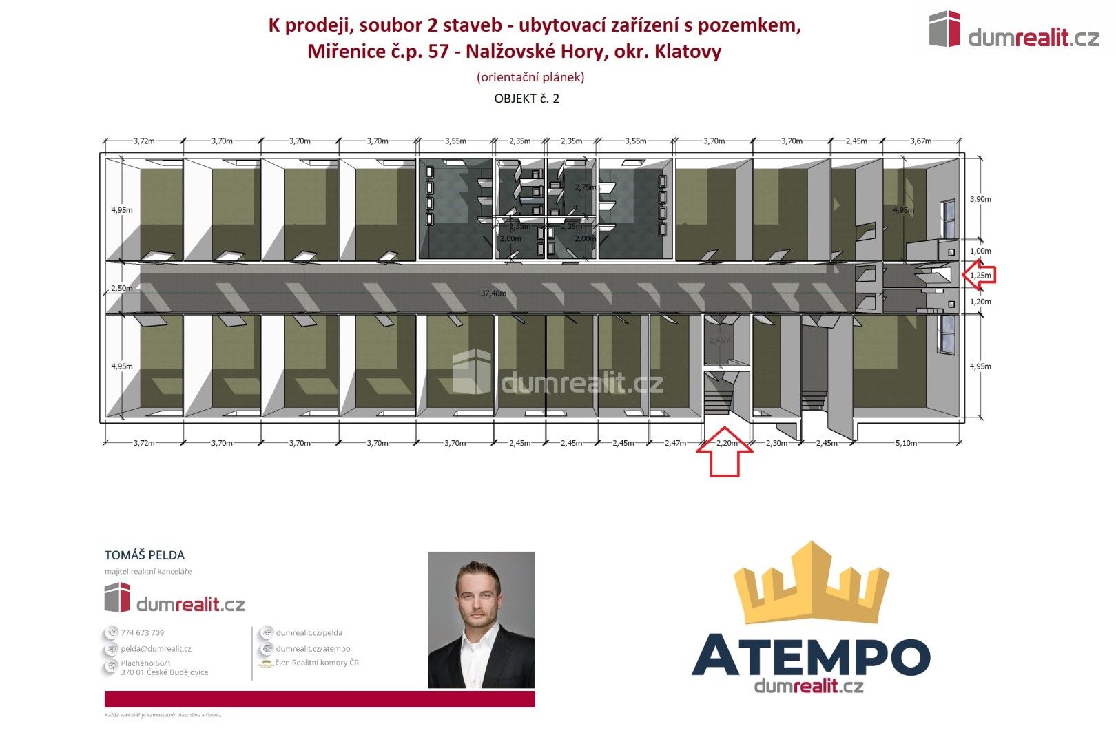 Ubytovací zařízení · 500 m² · Miřenice, Nalžovské Hory - 3
