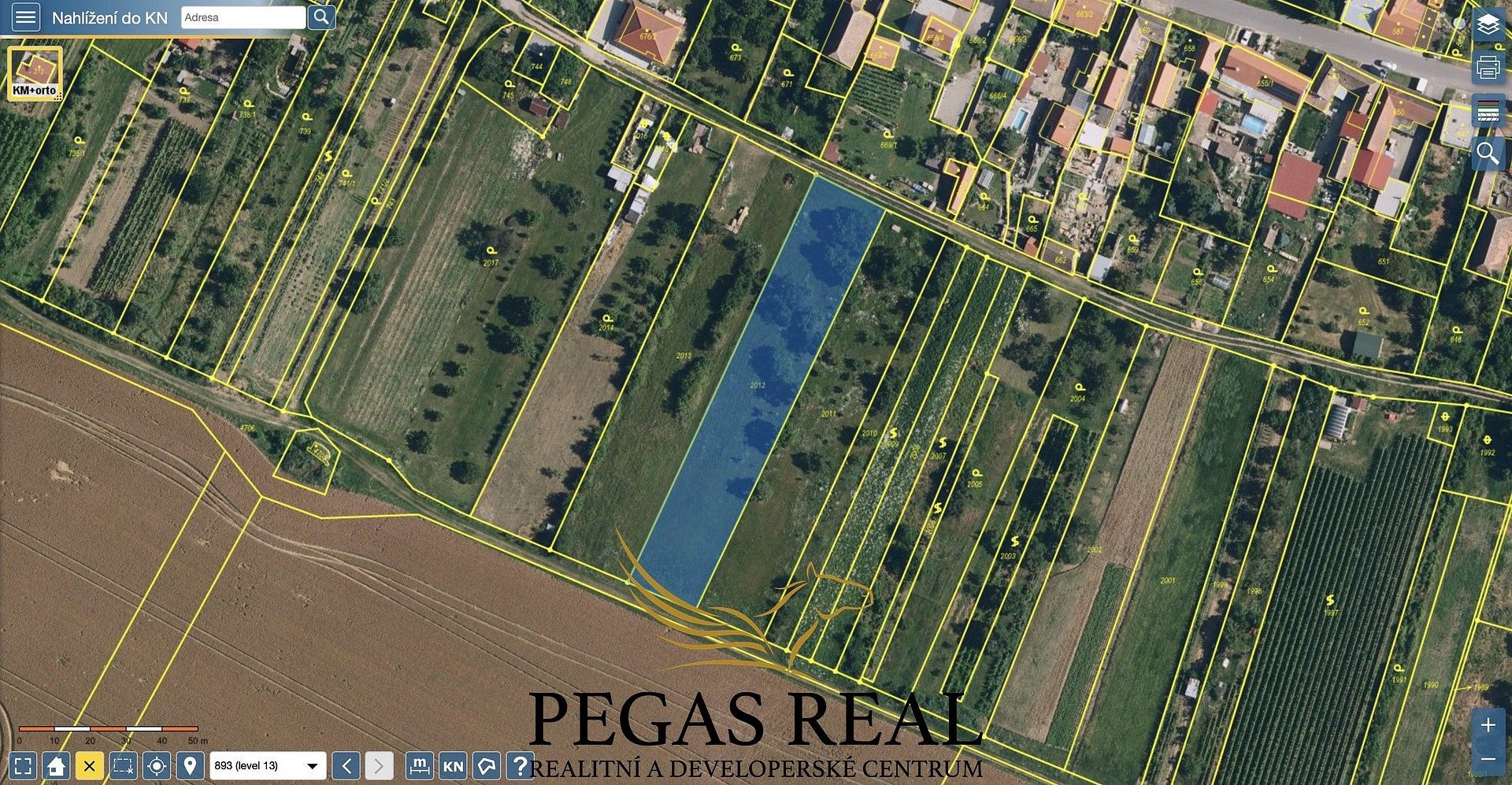 Zemědělský pozemek, 2 628 m²