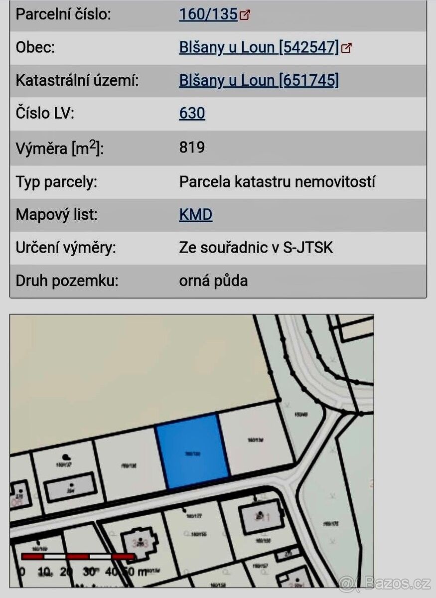 Pozemky pro bydlení, Louny, 440 01