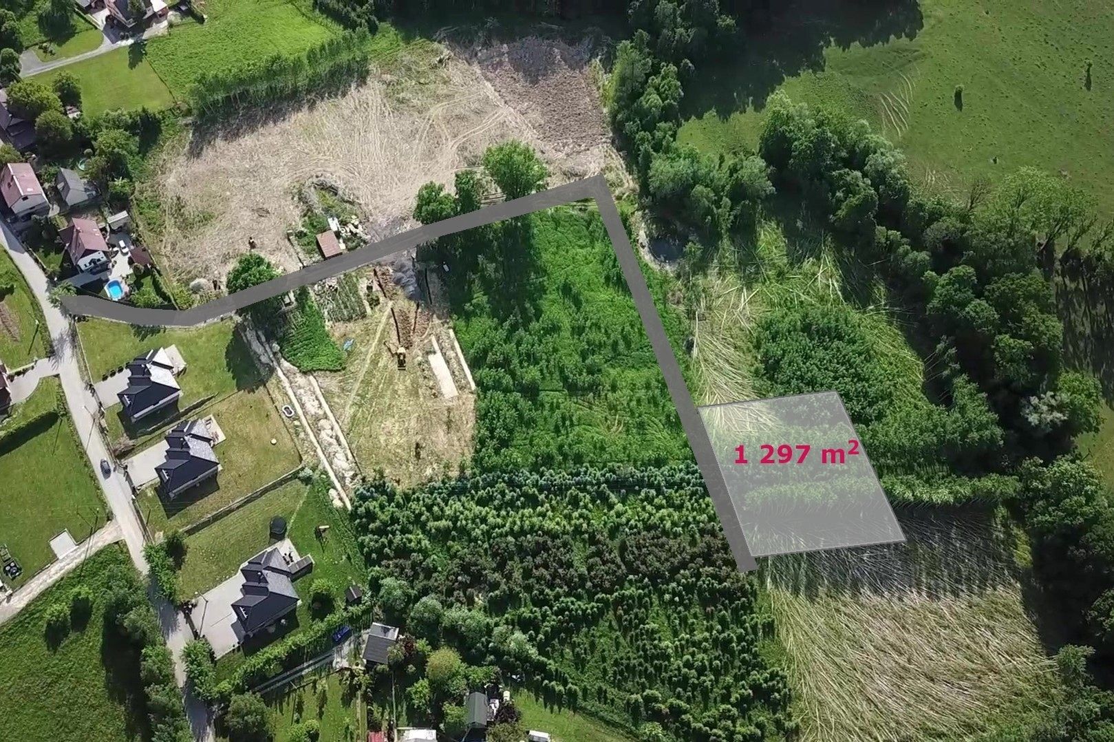 Zahrady, Nebory, Třinec, 1 297 m²