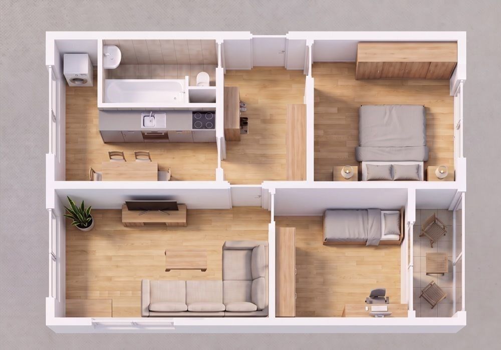 Byt 3+1 · 63 m² · Palackého 194, Domažlice Hořejší Předměstí - 3