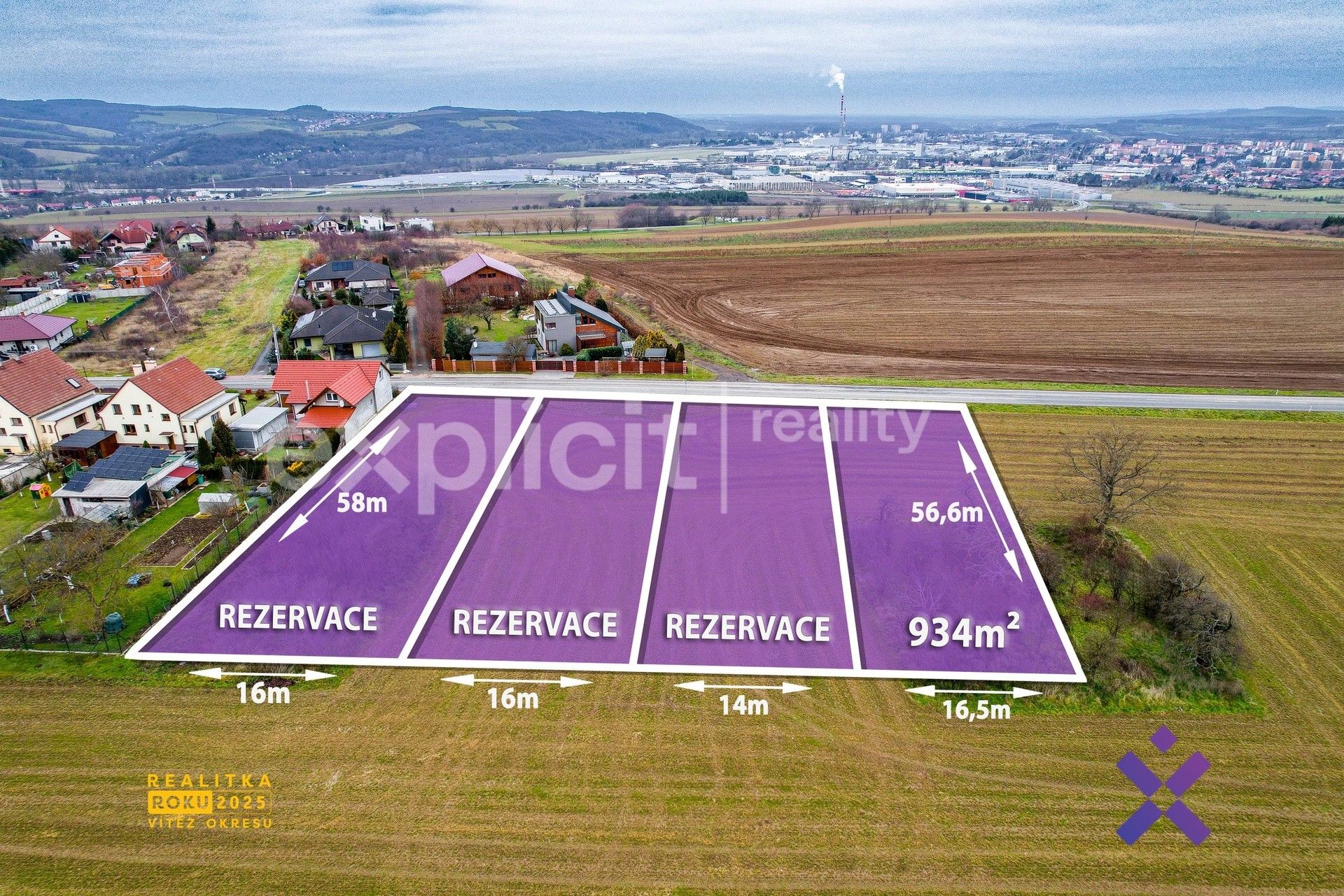 Pozemky pro bydlení, Pohořelice, 934 m²