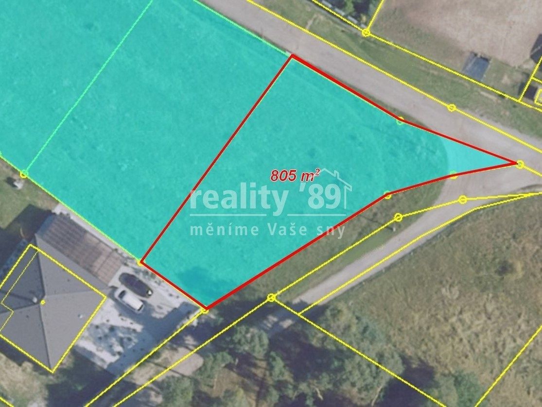 Prodej pozemek pro bydlení - Záryby, 805 m²