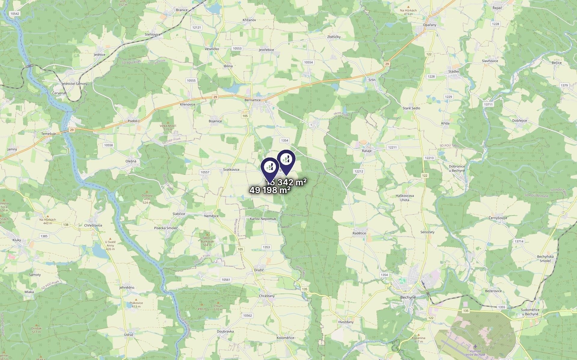 Zemědělský pozemek · 64 540 m² · Borovany - 3