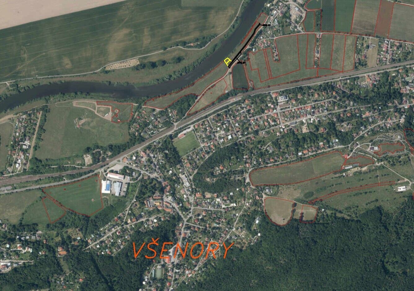 Prodej pozemek - Všenory, 782 m² - 5