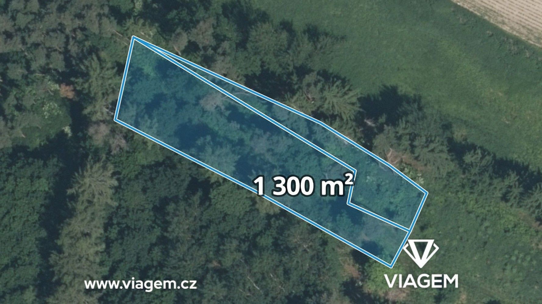 Les, 1 300 m²