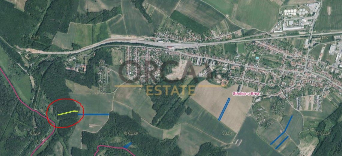 Prodej zemědělský pozemek - Střelice u Brna, 664 47, 1 681 m²