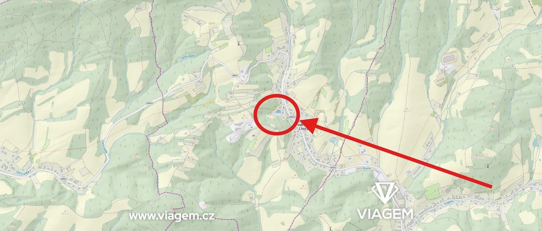 Pozemky pro bydlení, Podkopná Lhota, okres Zlín - 2