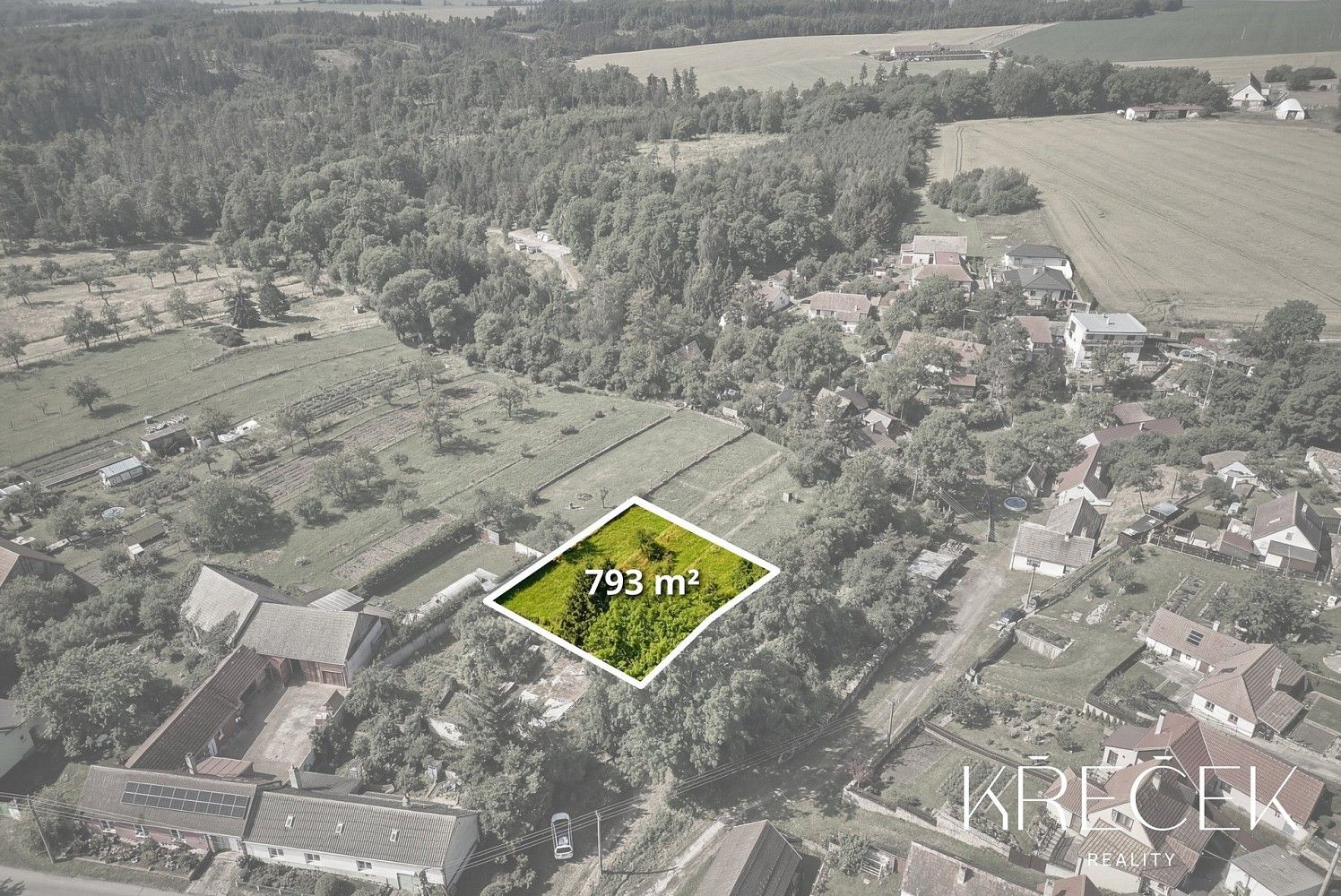 Prodej pozemek pro bydlení - Litovany, okres Třebíč, Kraj Vysočina - 2