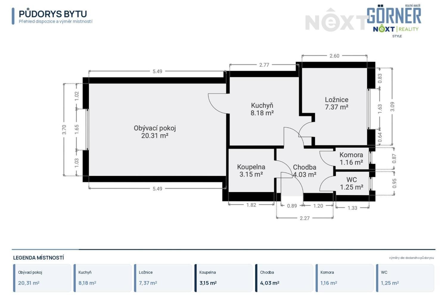 Byt 2+1 · 47 m² · Světova 133, Praha Libeň - 3