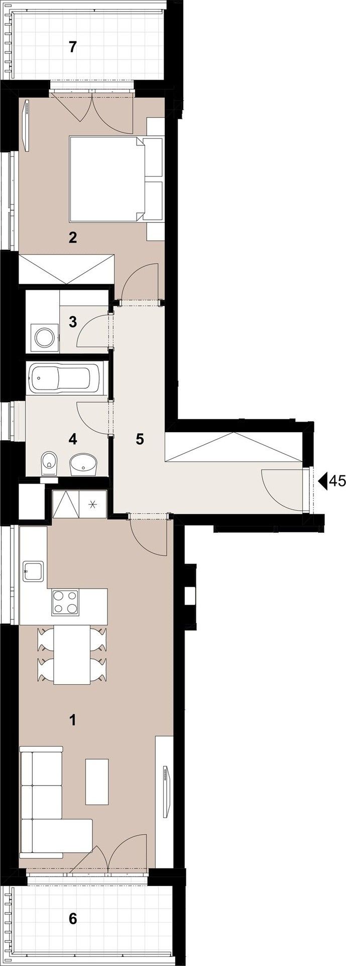 Prodej byt 2+kk - Makovská, Praha, 58 m²
