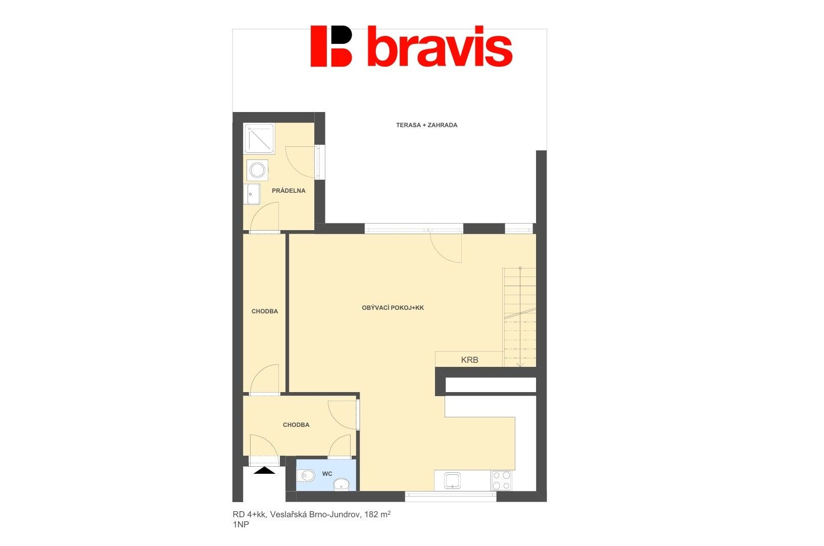 Pronájem rodinný dům - Veslařská 875, Brno Jundrov, 182 m² - 5