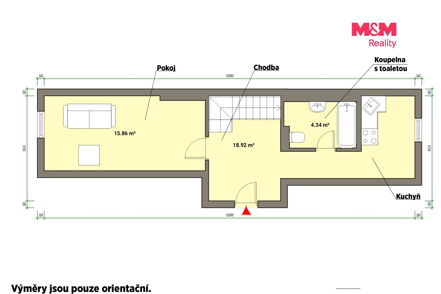 Byt 2+1 · 55 m² · Anglická, Mariánské Lázně - 4