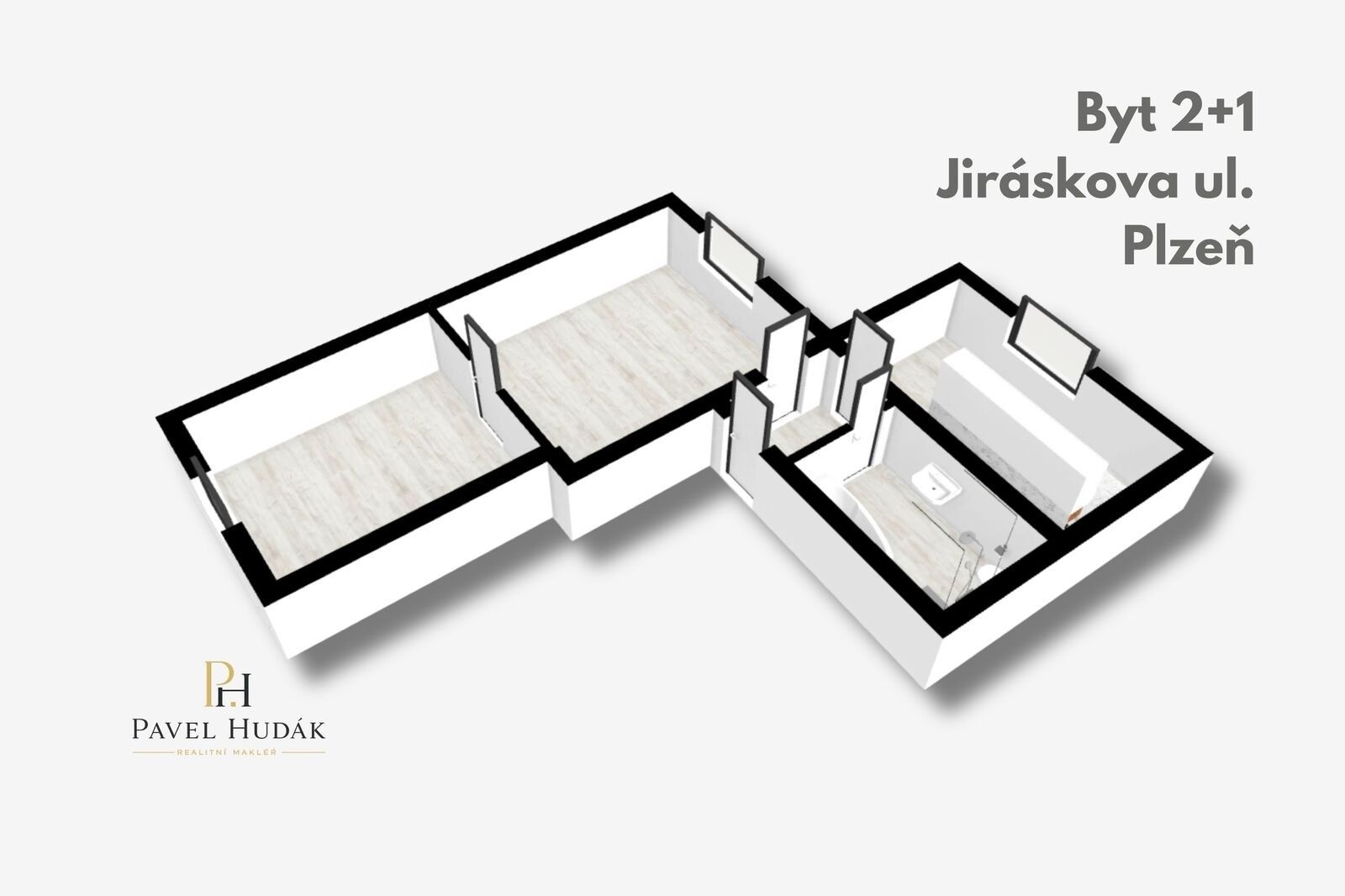 Byt 2+1 · 44 m² · Jiráskova 349, Plzeň Božkov - 4