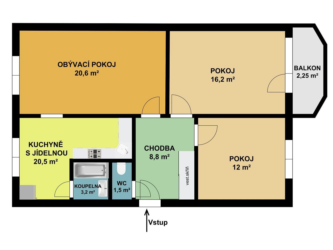 Prodej byt 3+1 - Boskovice, okres Blansko, Jihomoravský kraj, 73 m² - 5