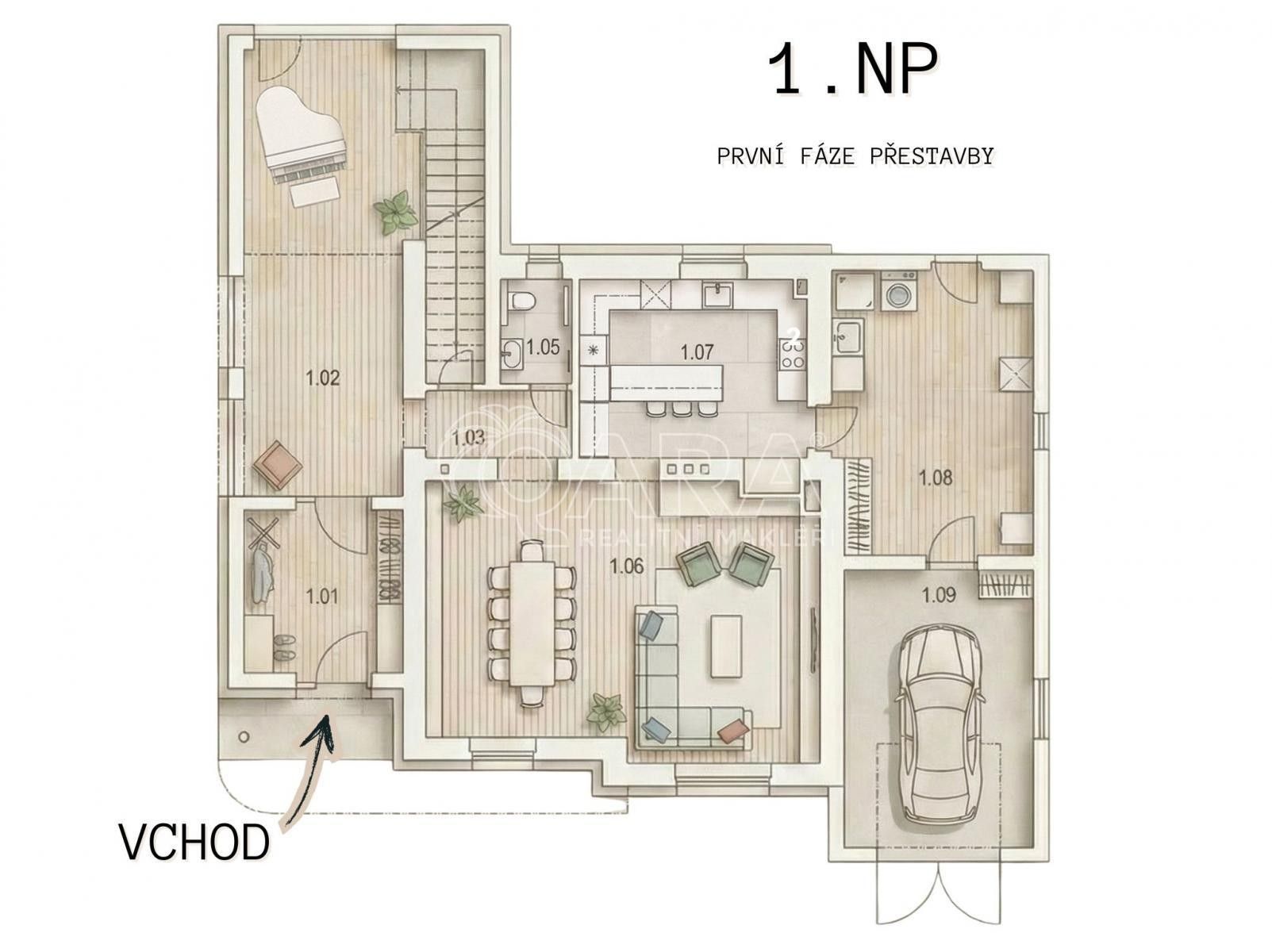 Vily, Starolázeňská  , Praha Velká Chuchle, 274 m² - 2