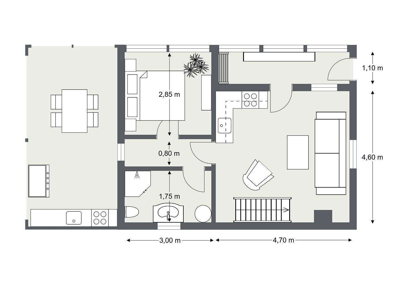 Rodinný dům · 70 m² · V Chatách, Roztoky, okres Praha-západ - 4