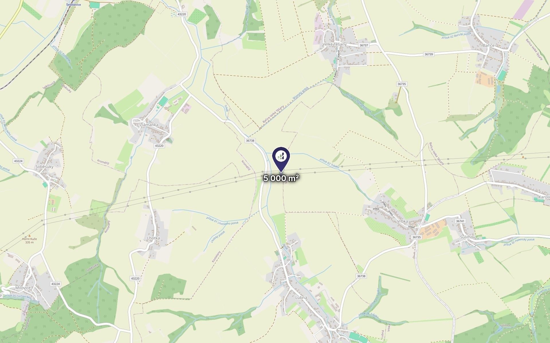 Zemědělský pozemek · 5 000 m² · Lubná - 3
