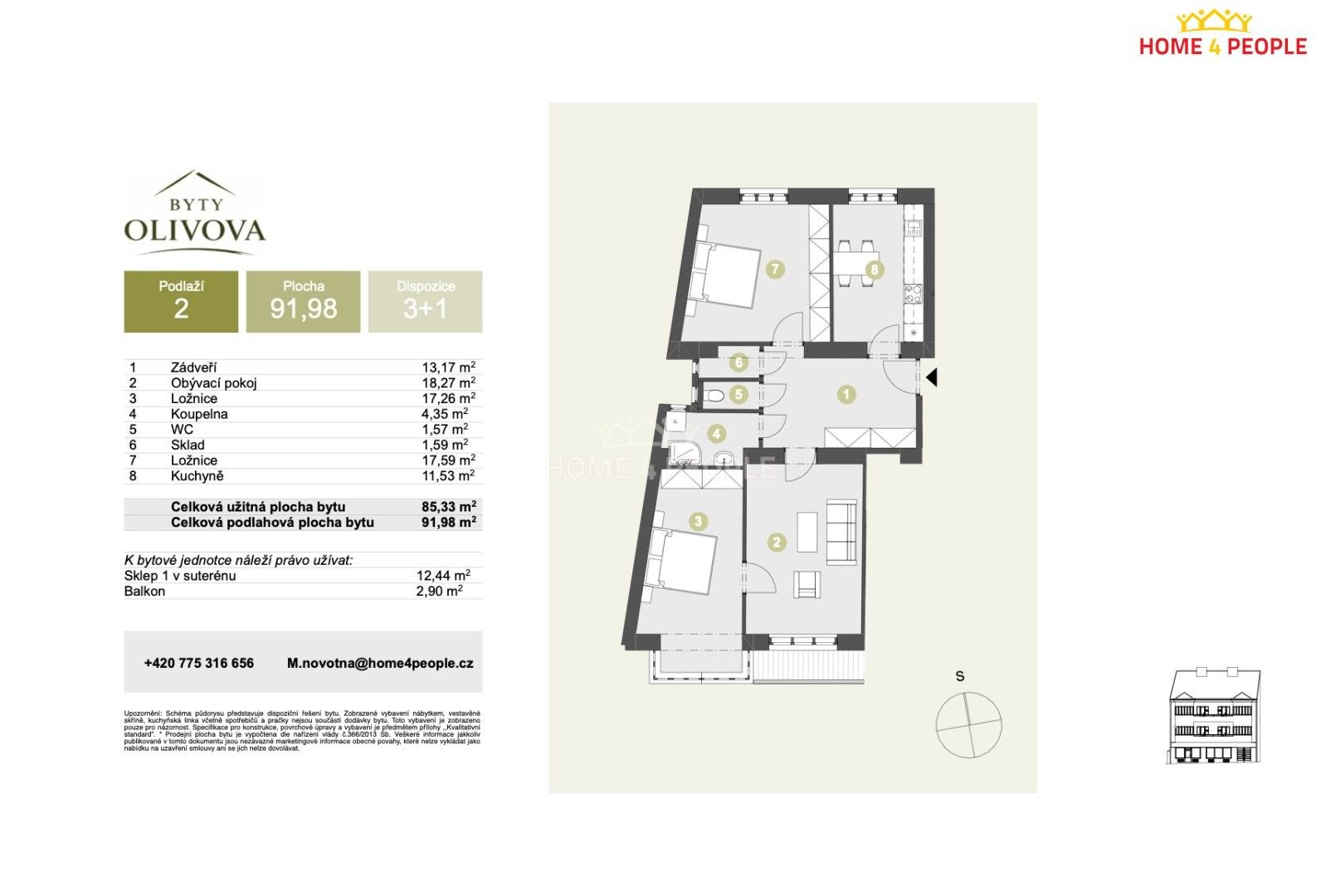 Prodej byt 3+1 - Olivova, Říčany, 92 m² - 5