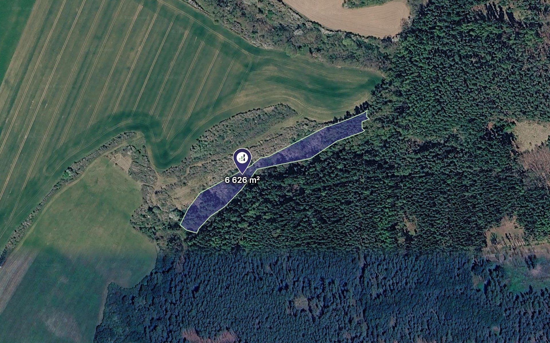 Les, 6 626 m²