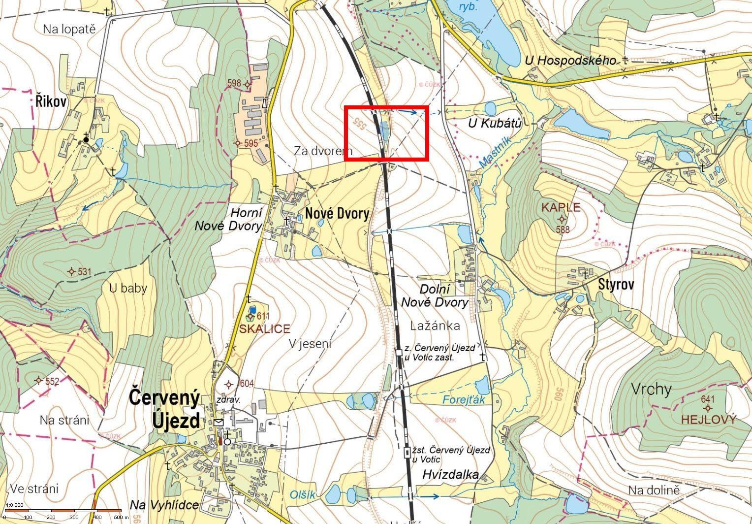 Zemědělský pozemek · 2 485 m² · Nové Dvory, Červený Újezd - 3