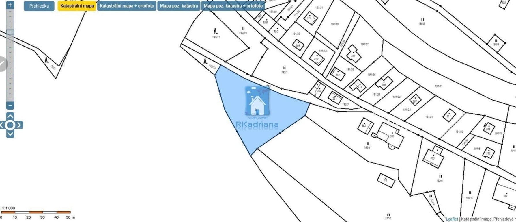 Louky, Horní Vltavice, 2 m²