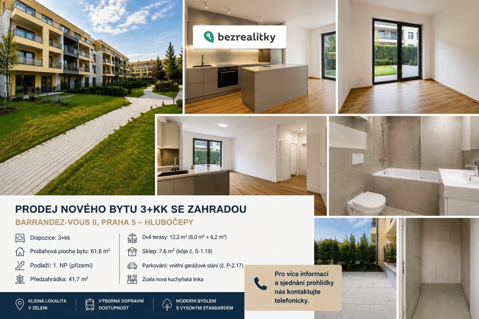 3+kk, Dostalové 1312, Praha Hlubočepy, 61 m² - 1