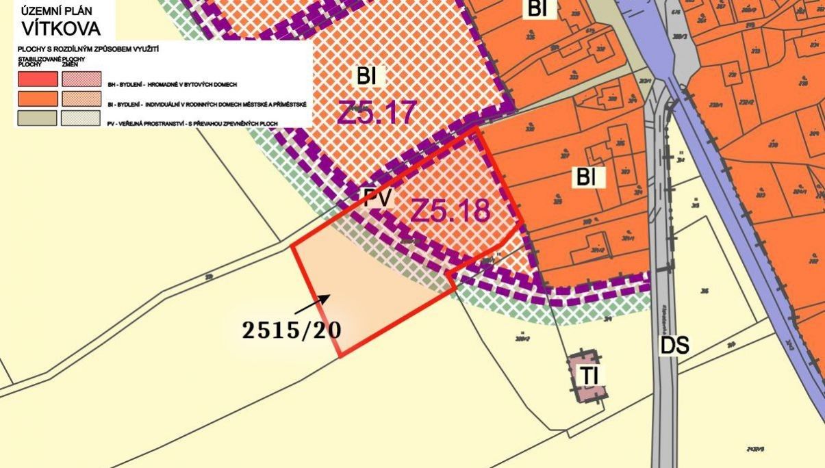 Prodej pozemek pro bydlení - Vítkov