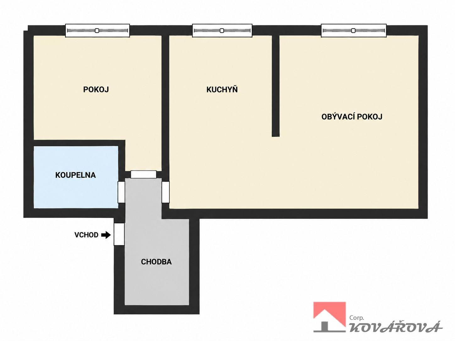 Byt 2+kk · 56 m² · Svinařovská  , Smečno - 4