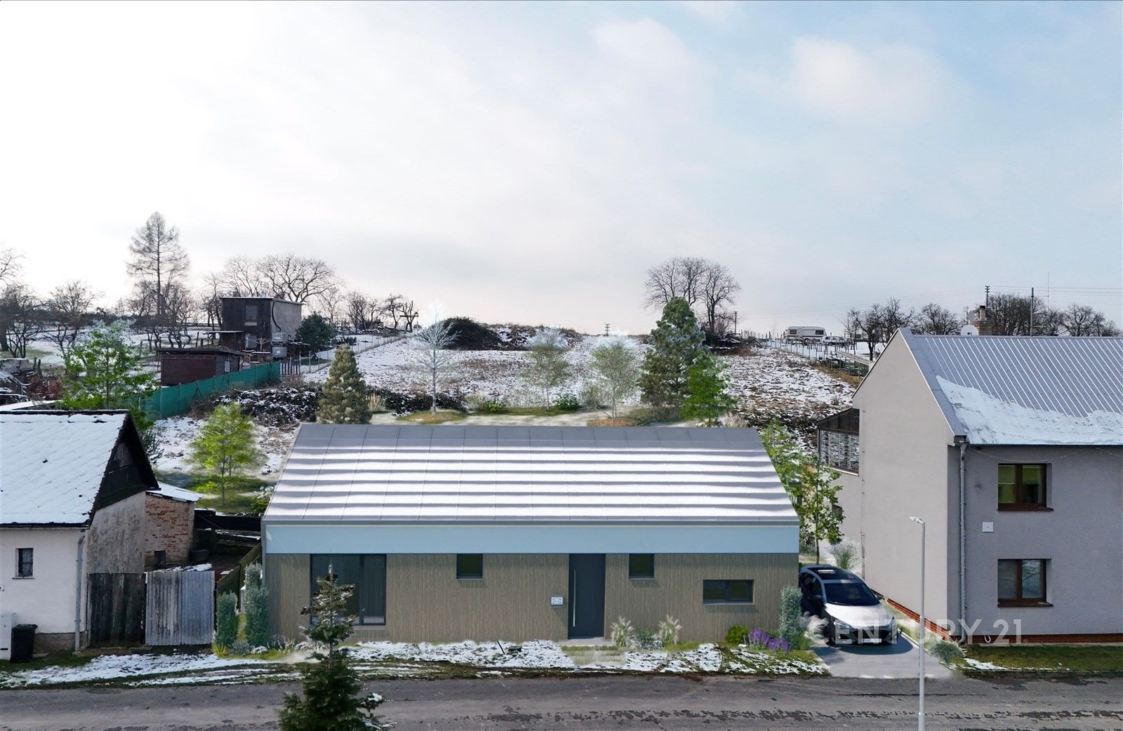 Rodinné domy, Hlinsko pod Hostýnem, Bystřice pod Hostýnem, 101 m²