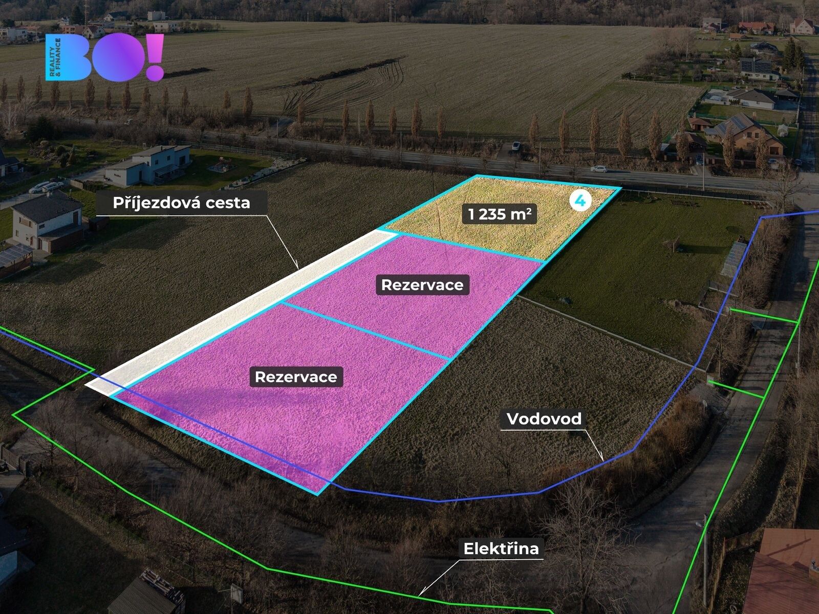 Pozemky pro bydlení, Třinec, 1 235 m² - 2