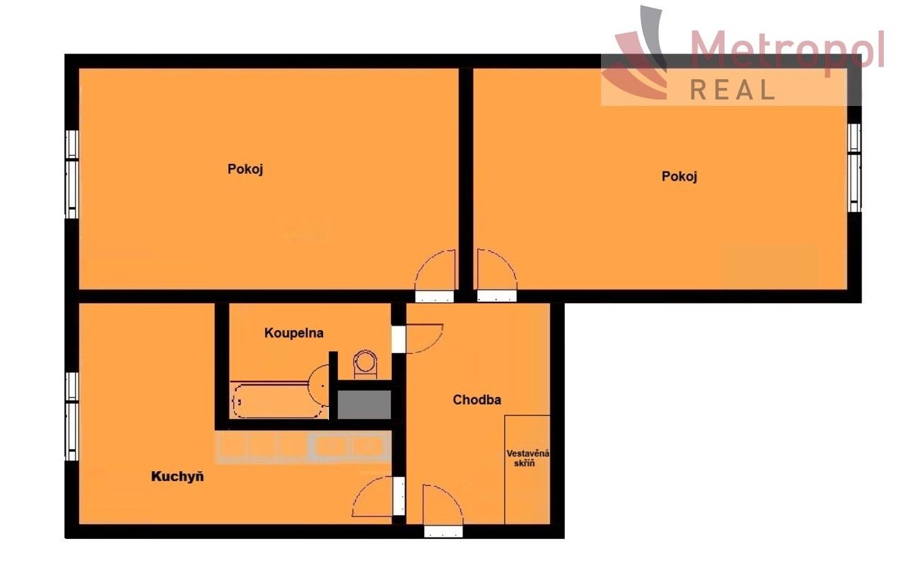 Pronájem byt 2+1 - Doubí, Karlovy Vary, 63 m²