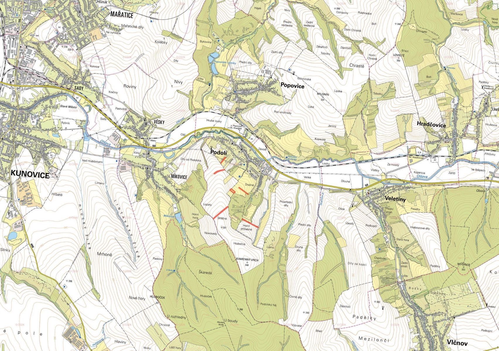 Prodej zemědělský pozemek - Podolí