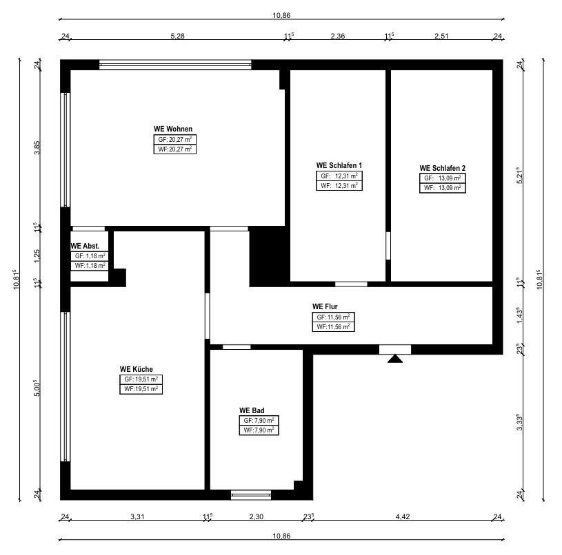 3+kk, Neusser Str. 723 Köln Weidenpesch Nordrhein-Westfalen 50737, 86 m² - 2