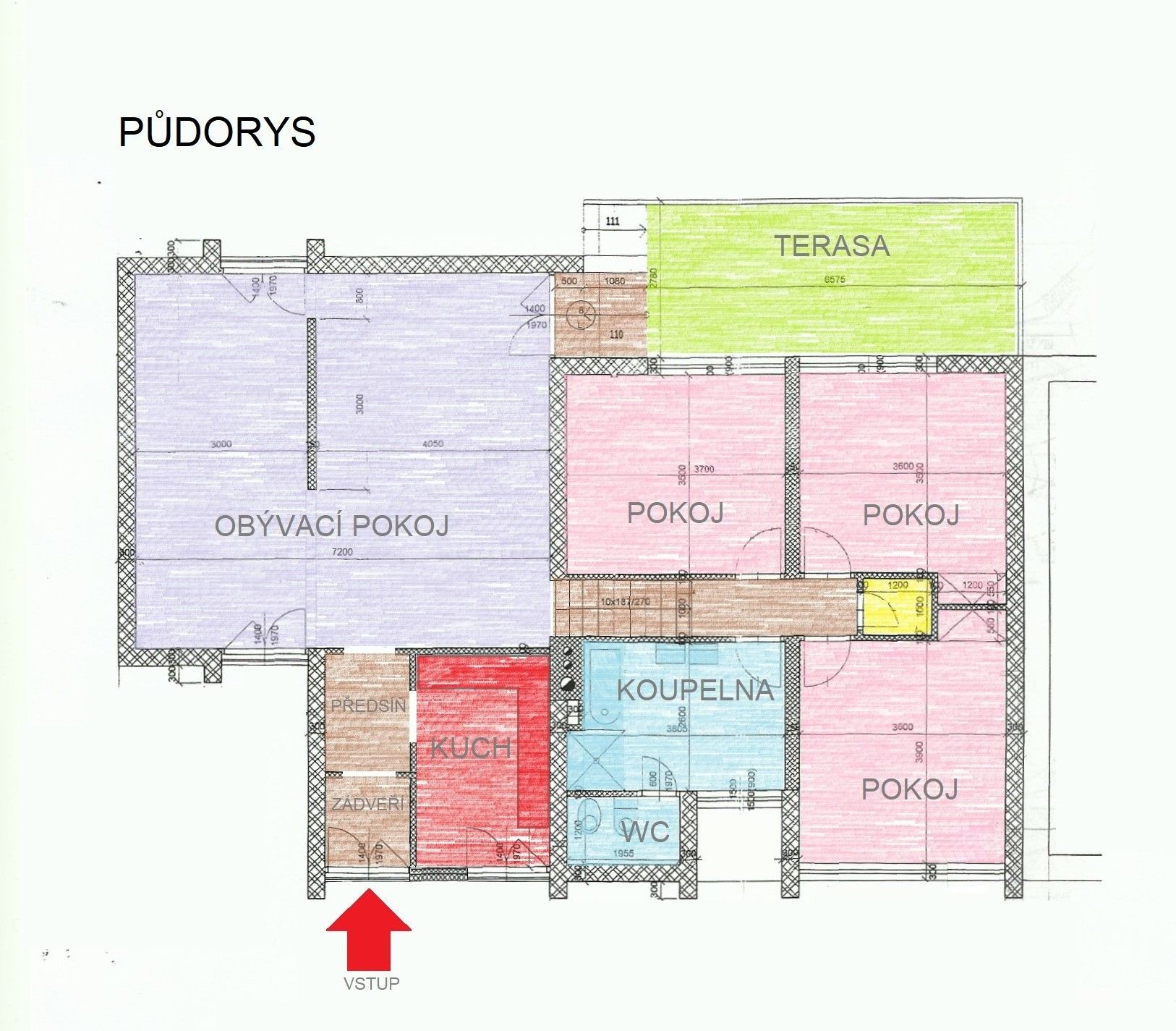 Pronájem byt 4+1 - Brodecká, Praha, 116 m²