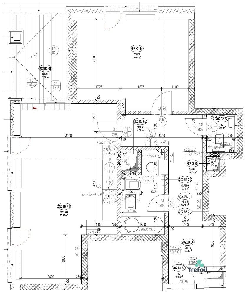 2+kk, K sídlišti 1728, Praha Nusle, 72 m² - 2