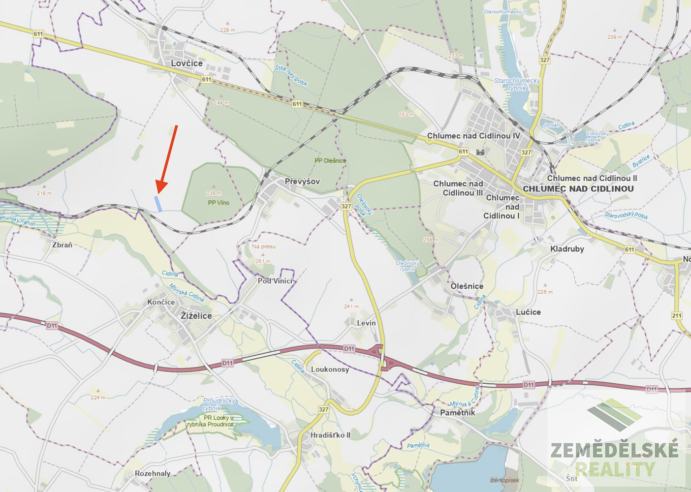 Zemědělský pozemek · Lovčice, okres Hradec Králové - 4