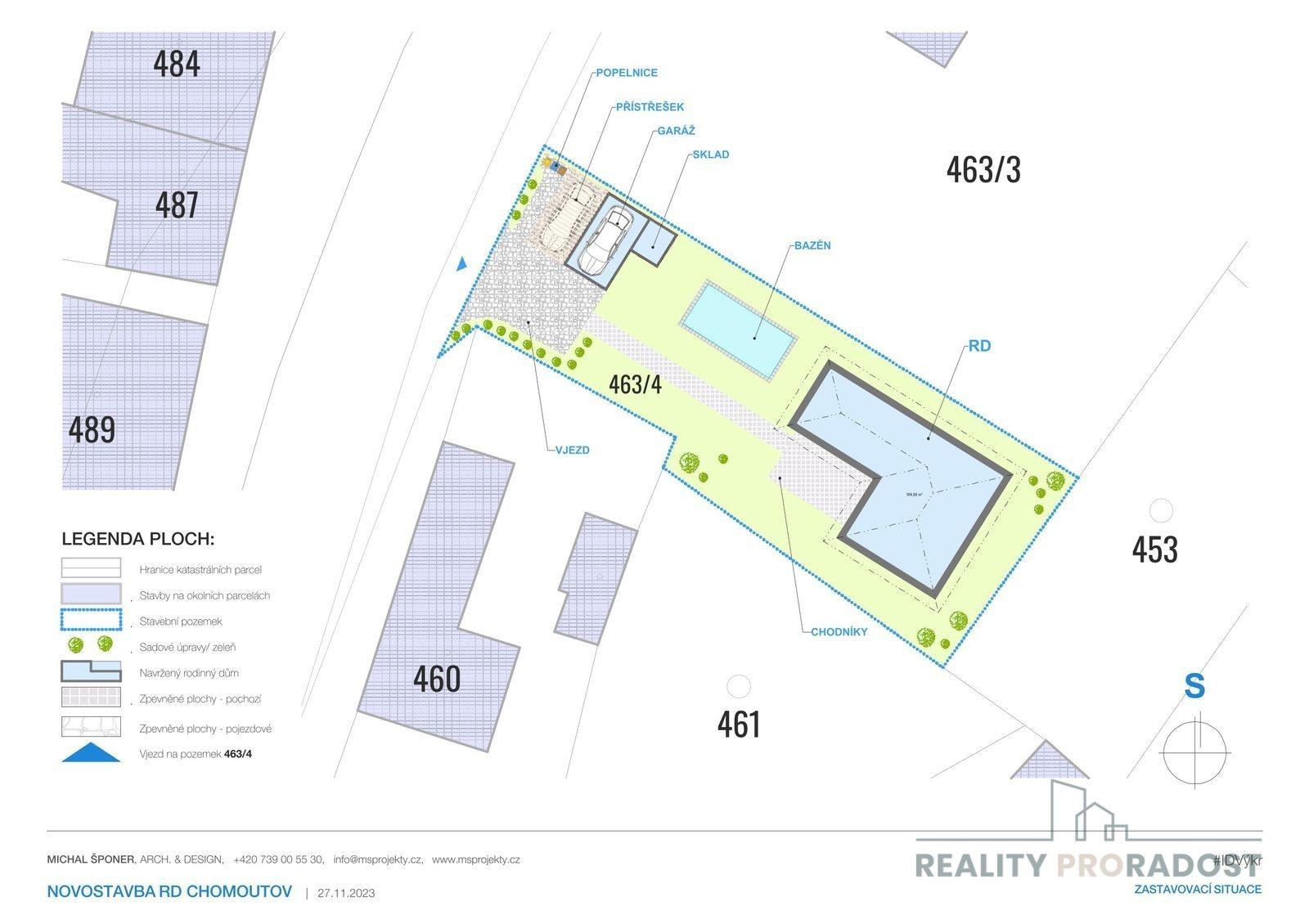 Prodej pozemek pro bydlení - Olomouc, 522 m²