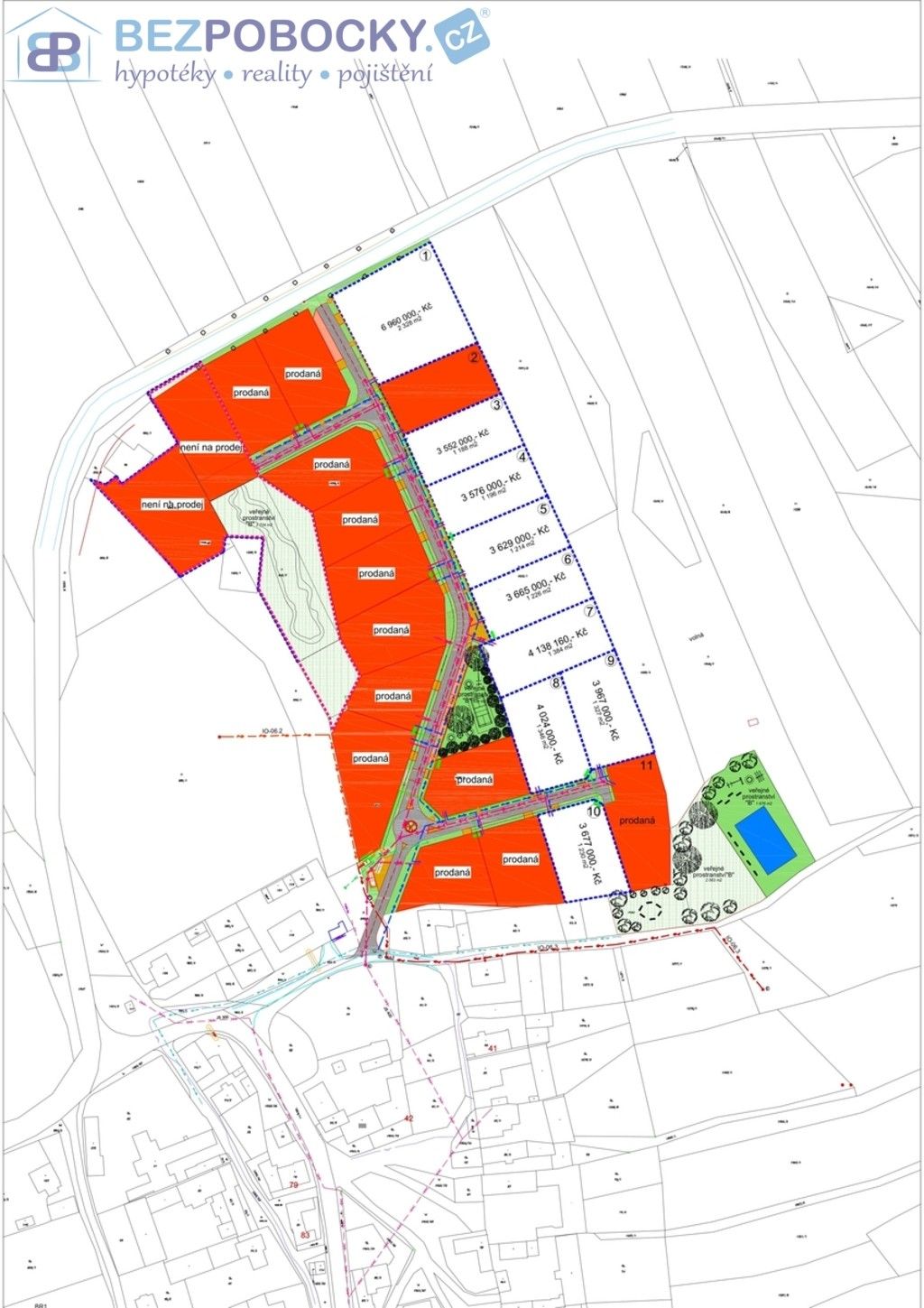 Pozemek pro bydlení, 1 196 m²