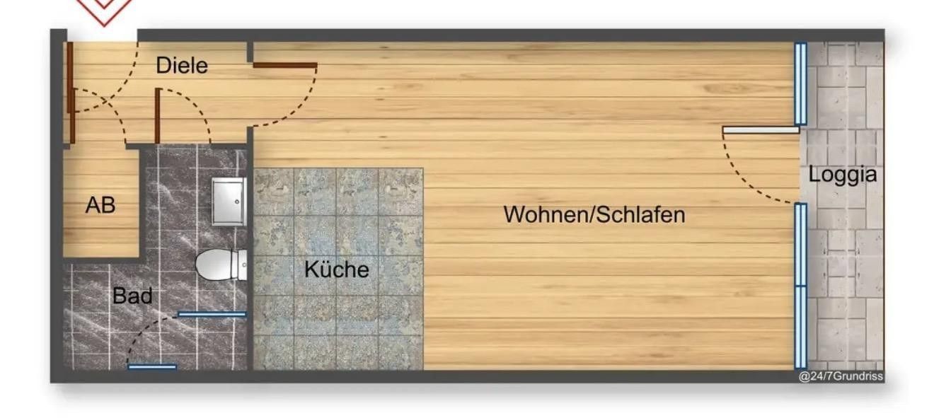 1+1, Frankfurt am Main Nied Hessen 65934, 40 m² - 1