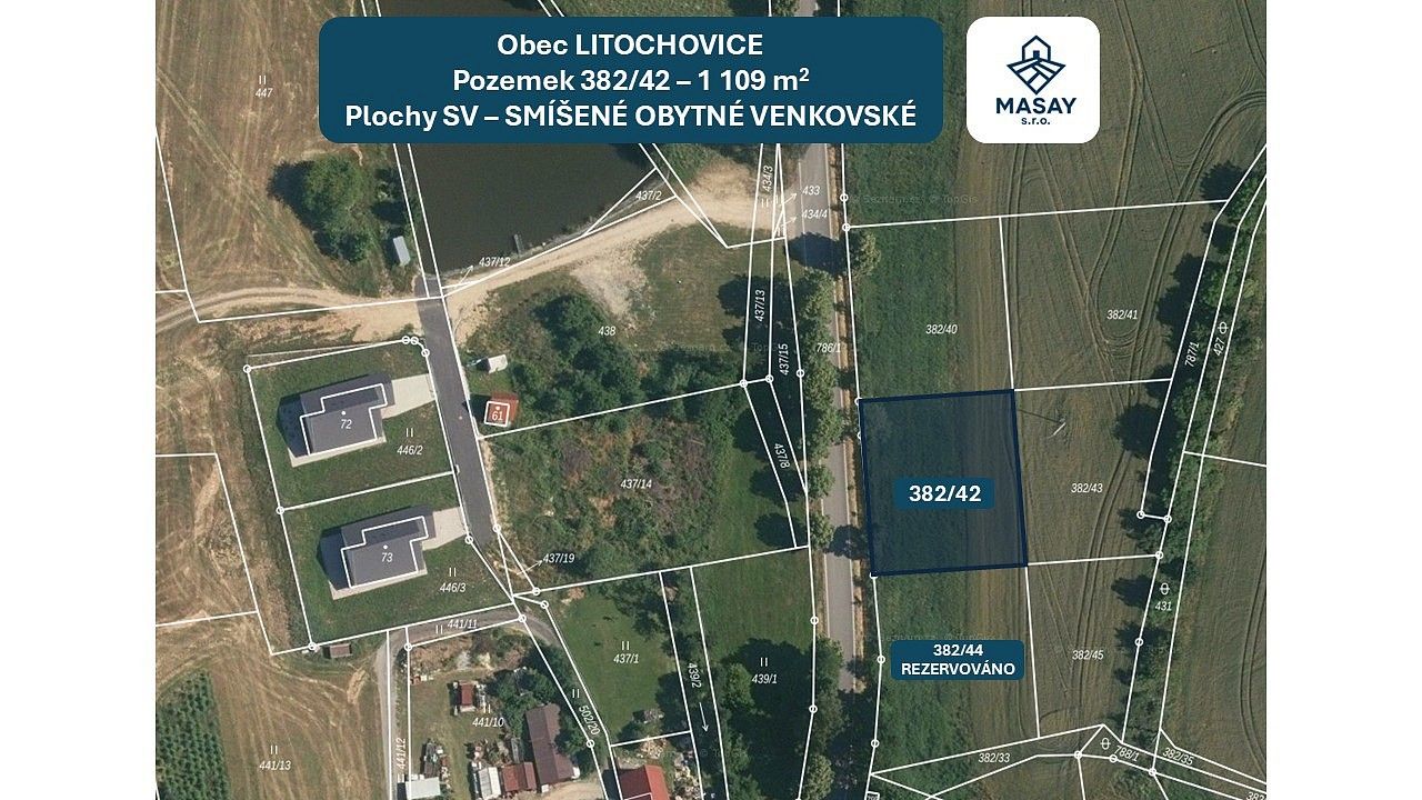 Pozemky pro bydlení, Litochovice, okres Strakonice - 1