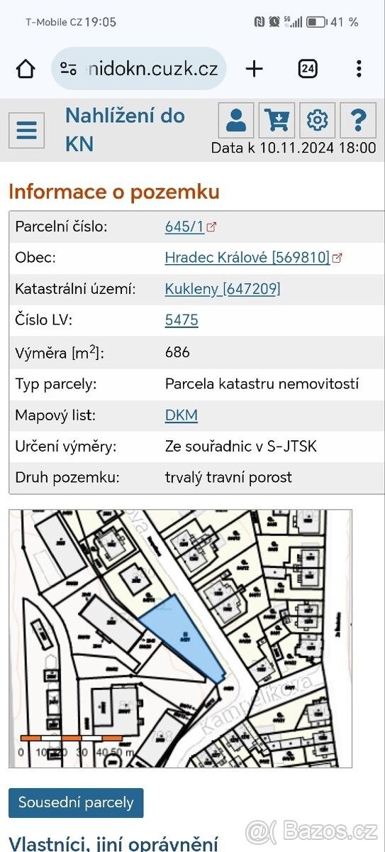 Prodej pozemek pro bydlení - Hradec Králové, 500 02